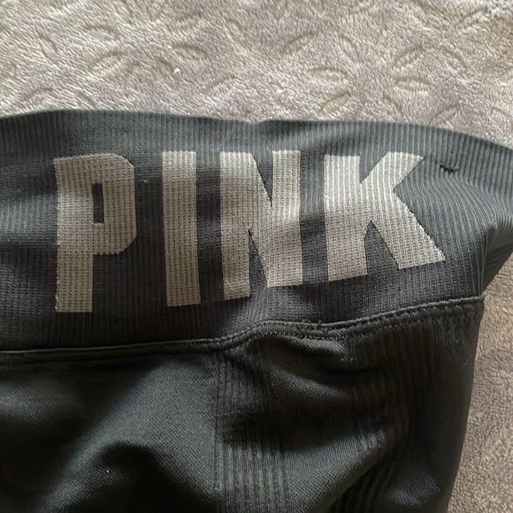 PINK ACTIVE BLACK SEAMLESS FULL LEGGH LEGGINGS - Picture 10 of 11